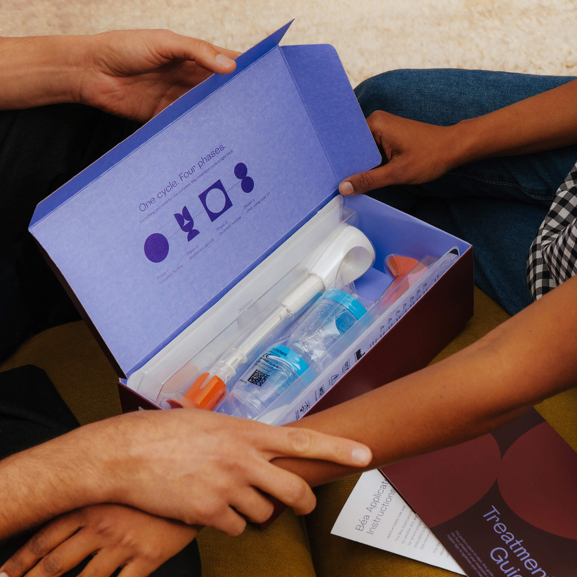 A clinical-grade at-home fertility treatment - no meds, no clinic visits.